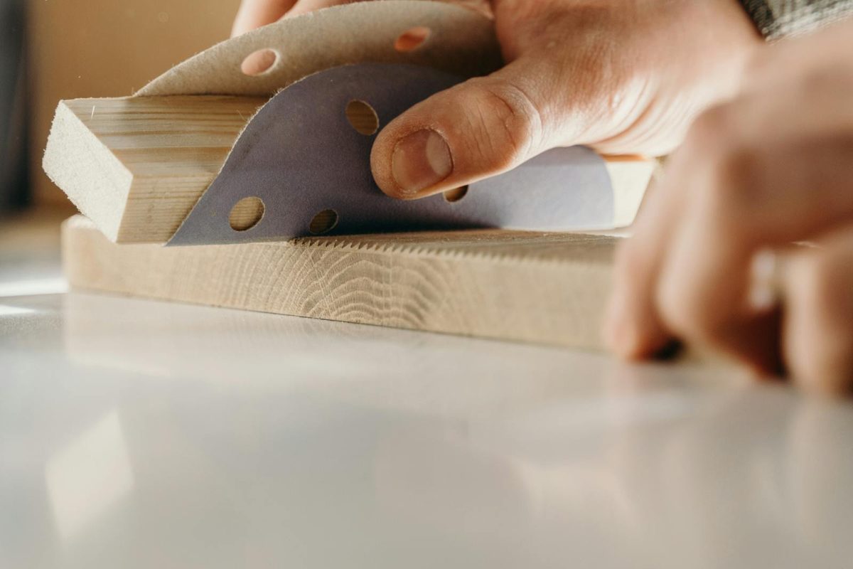 Sanding a surface in preparation for a flawless finish